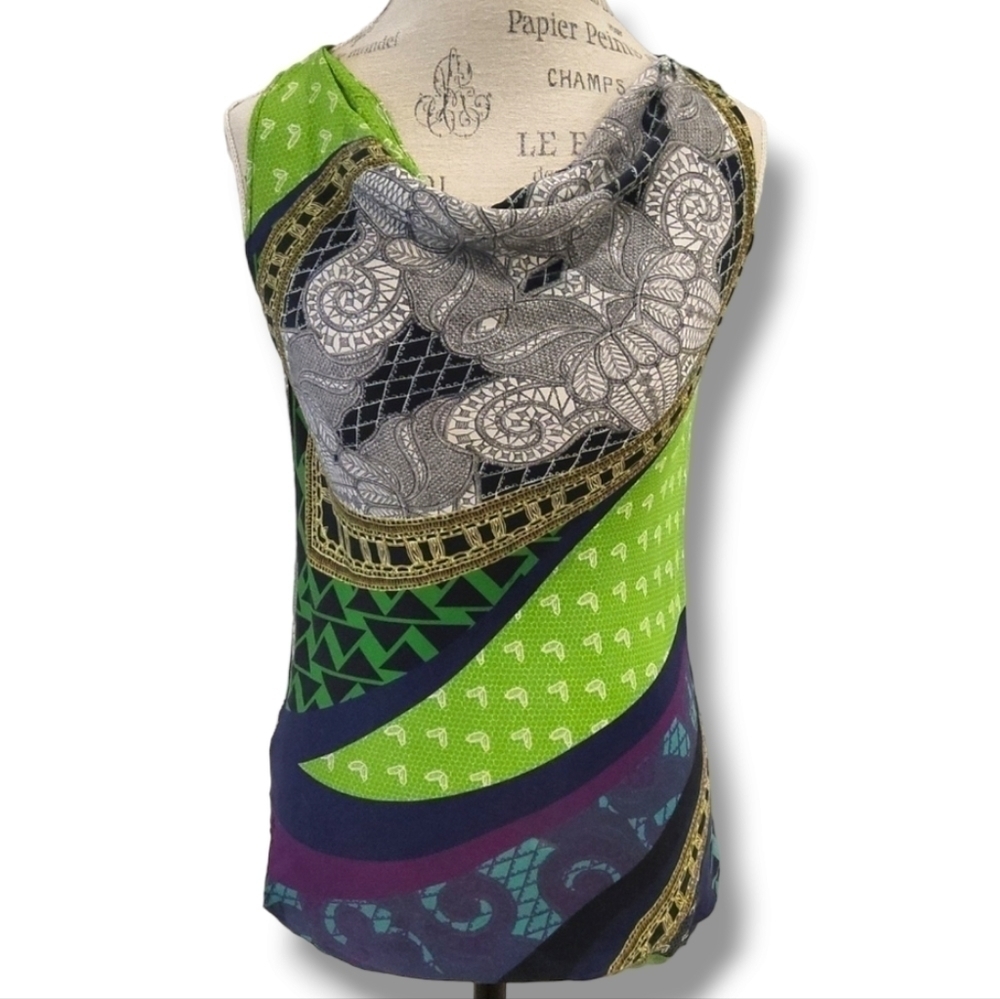 Yansi Fugel Vintage 100% Silk Tank Top - Size XS